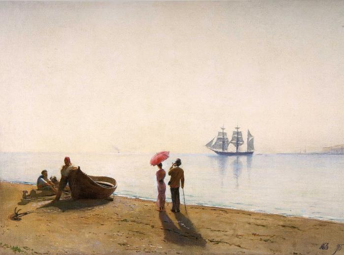 На берегу моря. 1905.