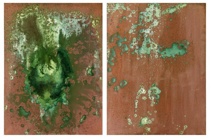 OXIDATION PAINTING DIPTYCH