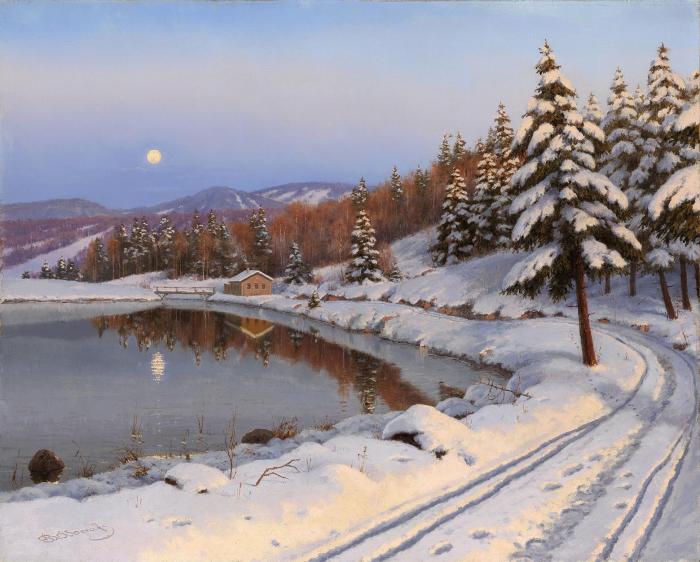 Озеро под луной