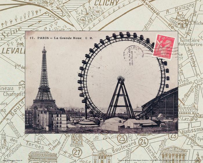 Париж старые фото 1, коллаж