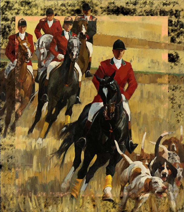 Погоня, фрагмент, стилизация