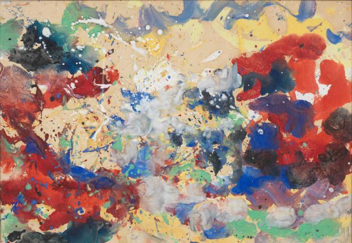 Портрет в красно синих тонах