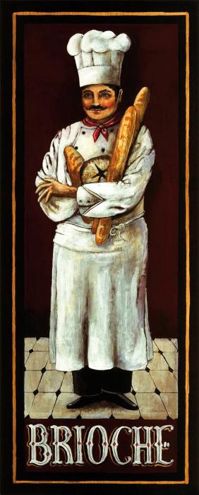 Повар с хлебом