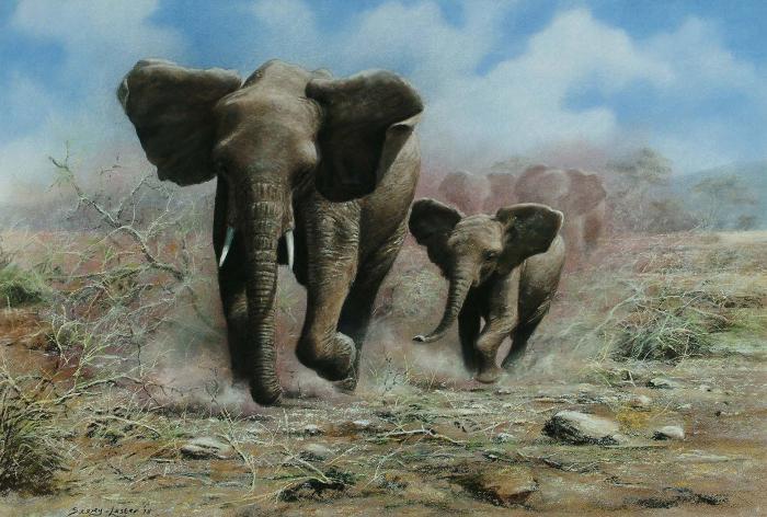 Слон и слоненок