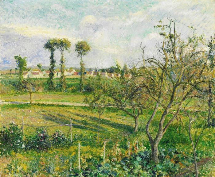 SOLEIL COUCHANT AU VALHERMEIL AUVERS-SUR-OISE