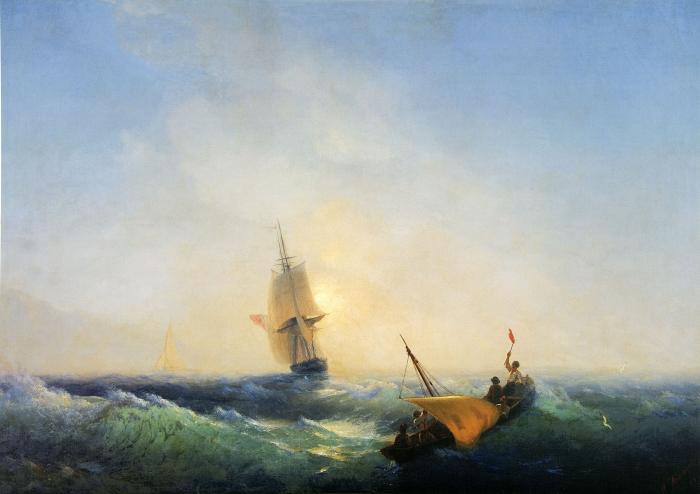 Спасающиеся от кораблекрушения. 1844.