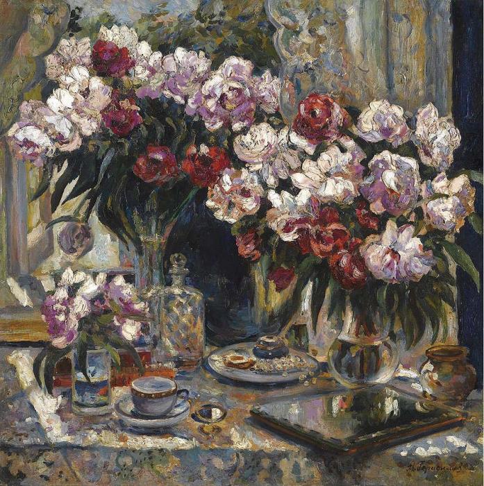 STILL LIFE WITH PEONIES