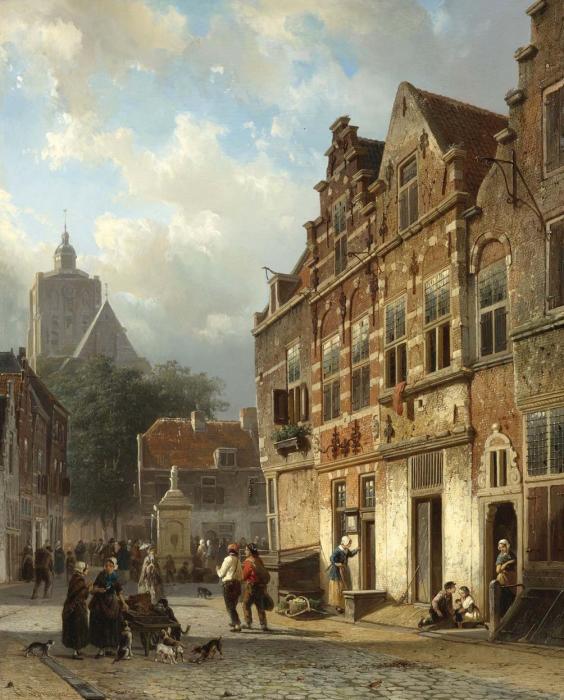 THE KOOPMANSSTRAAT AND MARKET BRIELLE