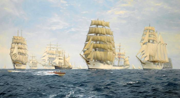 The Start, 1976 Tall Ships Race, Race Three, Bermuda to New York