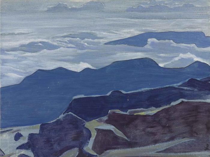 ТУМАН  ДО РАССВЕТА ИЗ СЕРИИ ХИМИЛАЯНА 1924