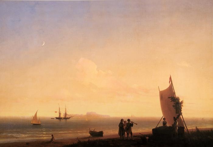 Вид на о.Капри. 1845