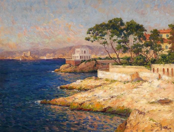 View of the Villa Sur la Corniche near Marseille