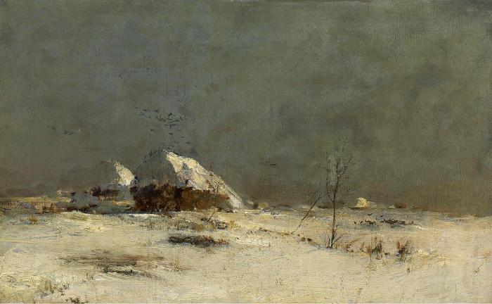 Зимний пейзаж с фермой вблизи Мартыновки